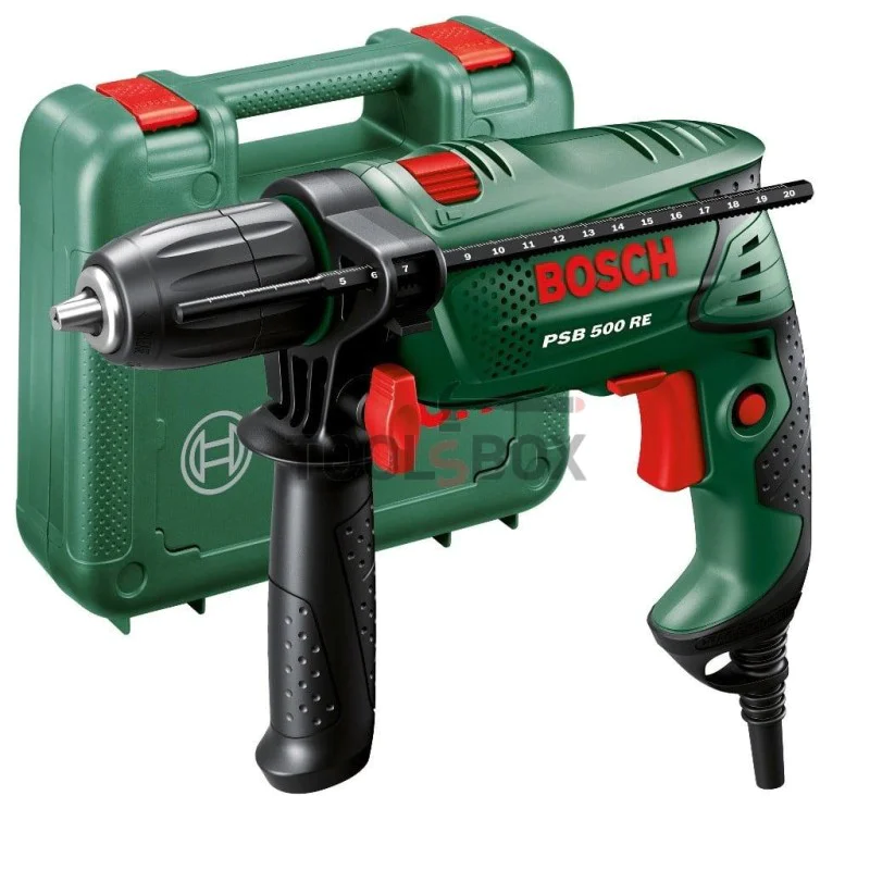Drill Bosch PSB 500 RE Easy with 500W case