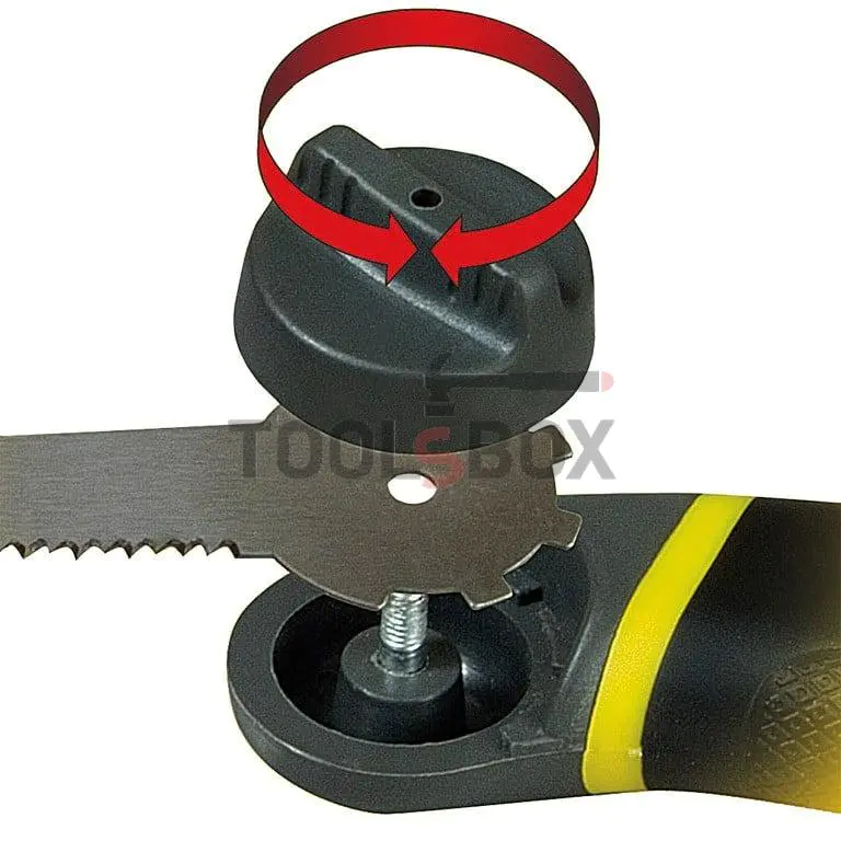 Folding hand saw STANLEY with three blades for wood, metal and drilling 0-20-092