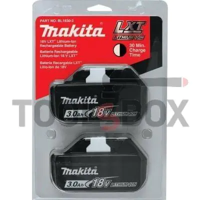 Makita rechargeable batteries 2 pcs 3Ah , BL1830