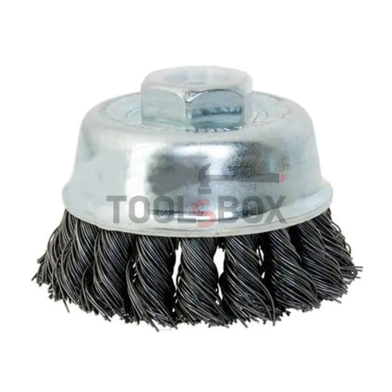 Wire brush - steel twisted wire Hitachi 751306 for angle grinder