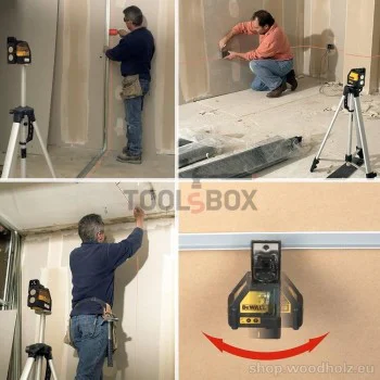 Лазерен линеен нивелир DeWALT DW088K+