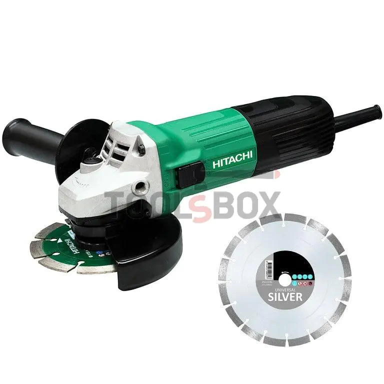 Angle grinder with diamond disc Hitachi G12STA , 600W , f 115 mm