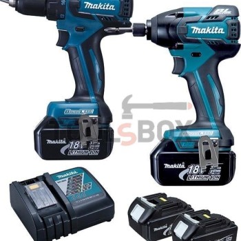 Комплект Акумулаторни ударни винтоверти Makita DTD129 / DDF459 18V