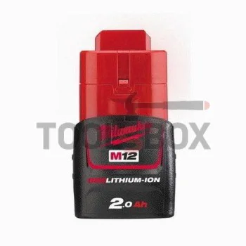 Батерия Milwaukee M12B2, 12 V 2.0 Ah Li-ion