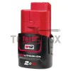 Milwaukee M12B2 battery, 12 V 2.0 Ah Li-ion