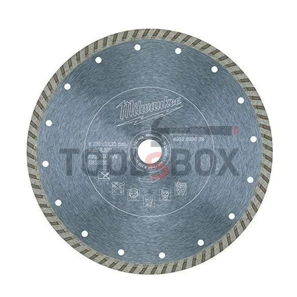 Milwaukee DUT 230 x 22.23 mm diamond stone cutting wheel