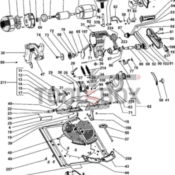 Motor cover for DeWALT table saw 861036-00