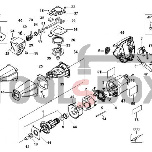 Gear box for sabre saw set DeWALT 616333-00