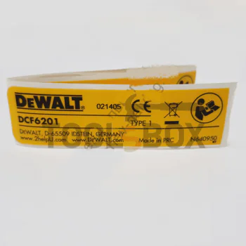 Стикер DeWALT за винтоверт N640950
