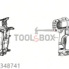 Тяло DeWALT за гайковерт DCF889 / N394294