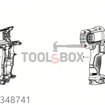 Тяло DeWALT за гайковерт DCF889 / N394294