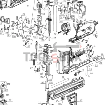 Щифт DeWALT за такер DCN890N, DCN890P2 / N489384
