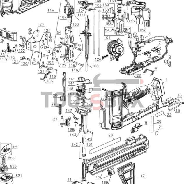 Щифт DeWALT за такер DCN890N, DCN890P2 / N489384
