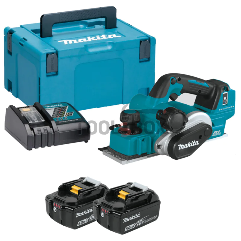 Cordless brushless planer Makita DKP181RTJ 18v LXT 82mm