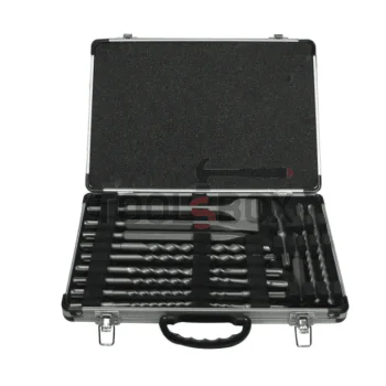 Makita D-42444 drill bit, awl and chisel set, 17 pieces