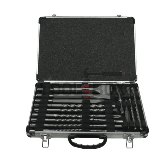 Makita D-42444 drill bit, awl and chisel set, 17 pieces