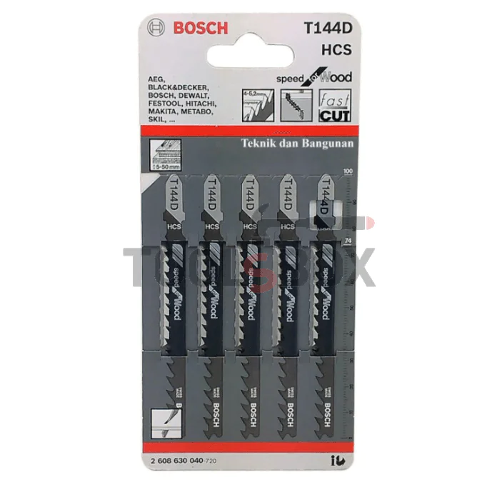 Нож за прободен трион Bosch T144D за дърво 2608630040