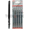 Bosch T 344 D jig saw blade, Speed for wood 5 pcs, 2608633A34
