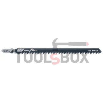 Bosch T 344 D jig saw blade, Speed for wood 5 pcs, 2608633A34
