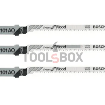Нож за прободен трион Bosch T101AO 3 броя 2608630559 за дърво