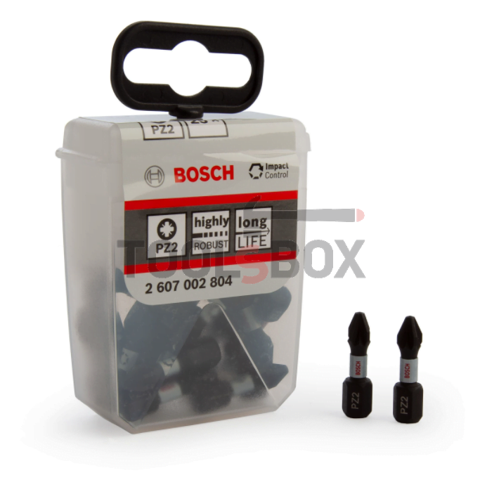 Накрайници Bosch 2607002804 TicTac Box Impact PZ2 25 mm, 25броя