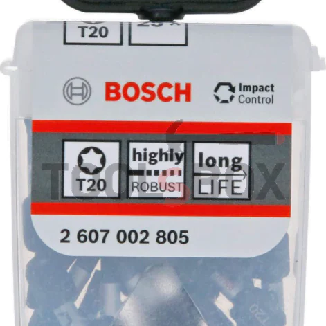 Накрайници Bosch 2607002805 TicTac Box Impact T20 25 mm, 25броя