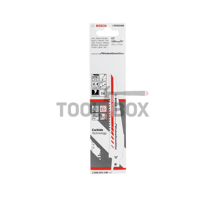 Карбиден нож за саблен трион Bosch / 2608653140