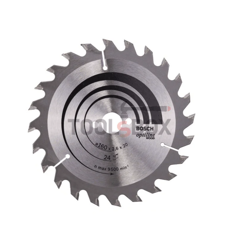 Циркулярен диск за дърво BOSCH Ф160х2.6 Optiline Wood Z24 / 2608640596