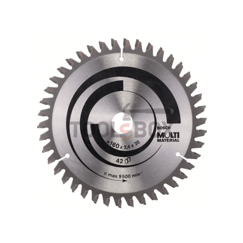 Циркулярен диск Bosch Ф160x20/16 x 2,4 mm; 42 Multi Material Z42 / 2608640503