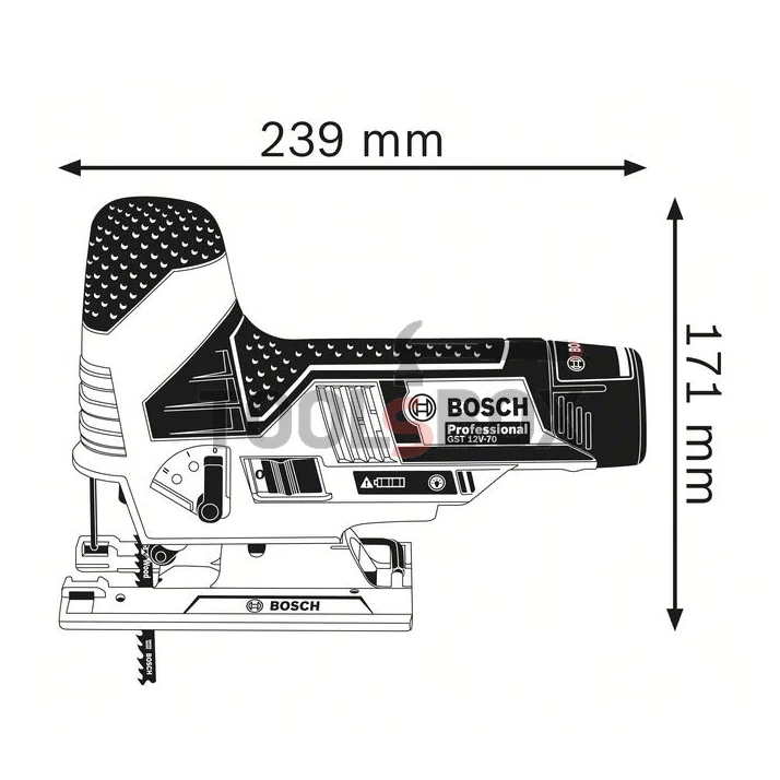 Cordless jig saw BOSCH GST 12V-70 (Body only)
