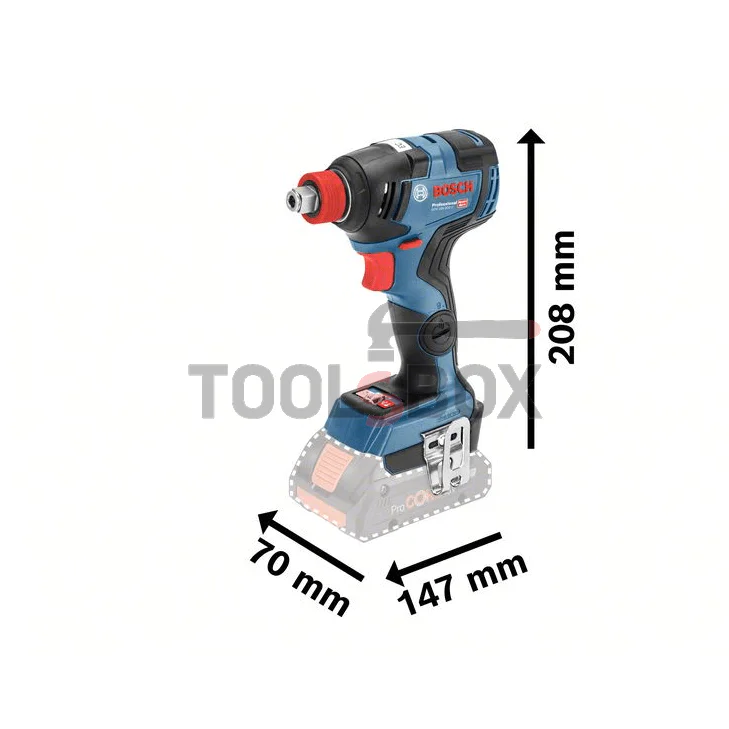 Cordless impact wrench BOSCH GDX 18V-200 C SOLO