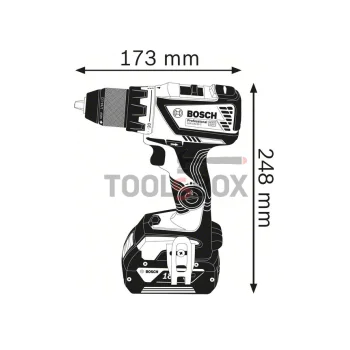 Акумулаторен винтоверт BOSCH GSR 18V-60 C ( Само тяло ) 06019G1102