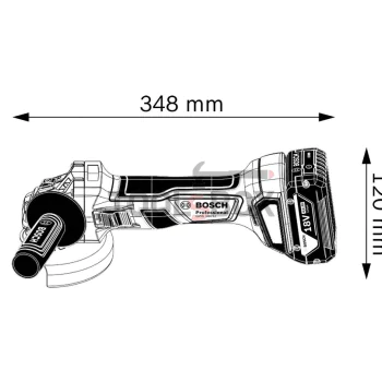 Акумулаторен ъглошлайф Bosch GWS 180-Li (Само тяло) 06019H9020