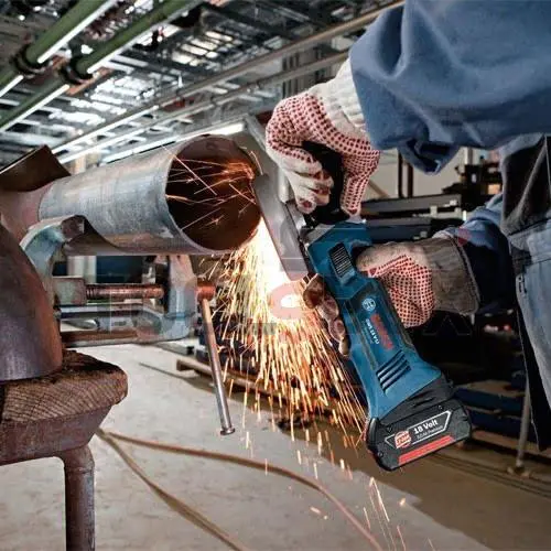 Cordless angle grinder Bosch GWS 18V-Li , 115 mm , 2 batteries 4,0 Ah , case