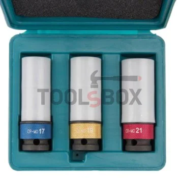 Комплект вложки за гайковерт 1/2” Makita P-90560 85 мм - 3бр