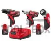 Milwaukee M12 BPP3A-202B / M12TM POWERPACK screwdriver and flashlight set 4933441225