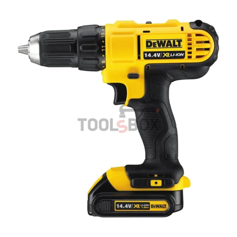 Cordless screwdriver Dewalt DCD734C2, 14.4 V, 1.3 Ah, 38 Nm