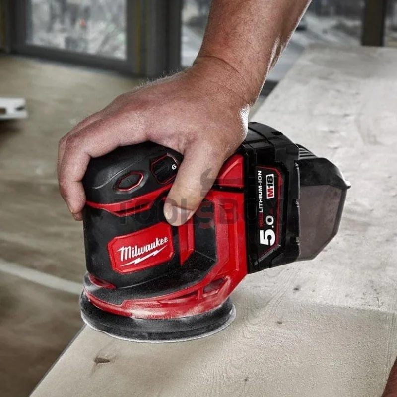 Cordless eccentric grinder Milwaukee M18BOS125-502B