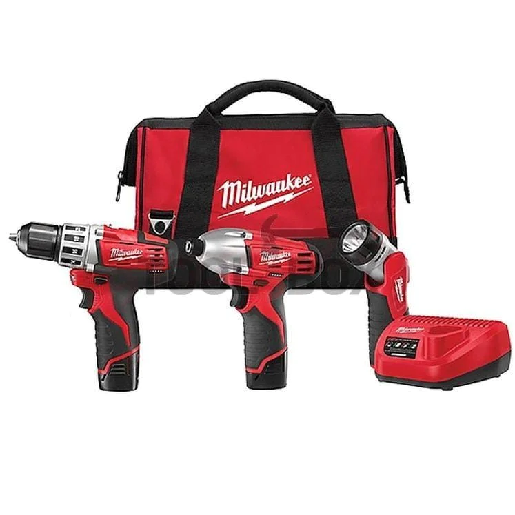 Milwaukee M12 BPP3A-202B / M12TM POWERPACK screwdriver and flashlight set 4933441225