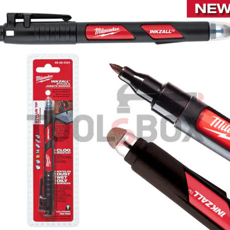 Milwaukee black marker and tablet pen 48223101 / INKZALLTM STYLUS & BLACK MARKER 2in1