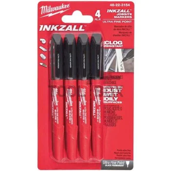 Black markers 4 pieces Milwaukee / INKZALL 48223154