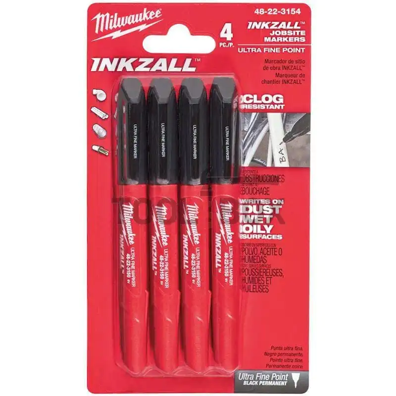 Black markers 4 pieces Milwaukee / INKZALL 48223154