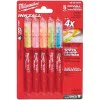 Set of 5 Milwaukee / INKZALL coloured markers 48223206