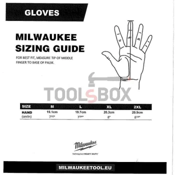 Работни ръкавици Milwaukee 48229732 Размер 9 - L