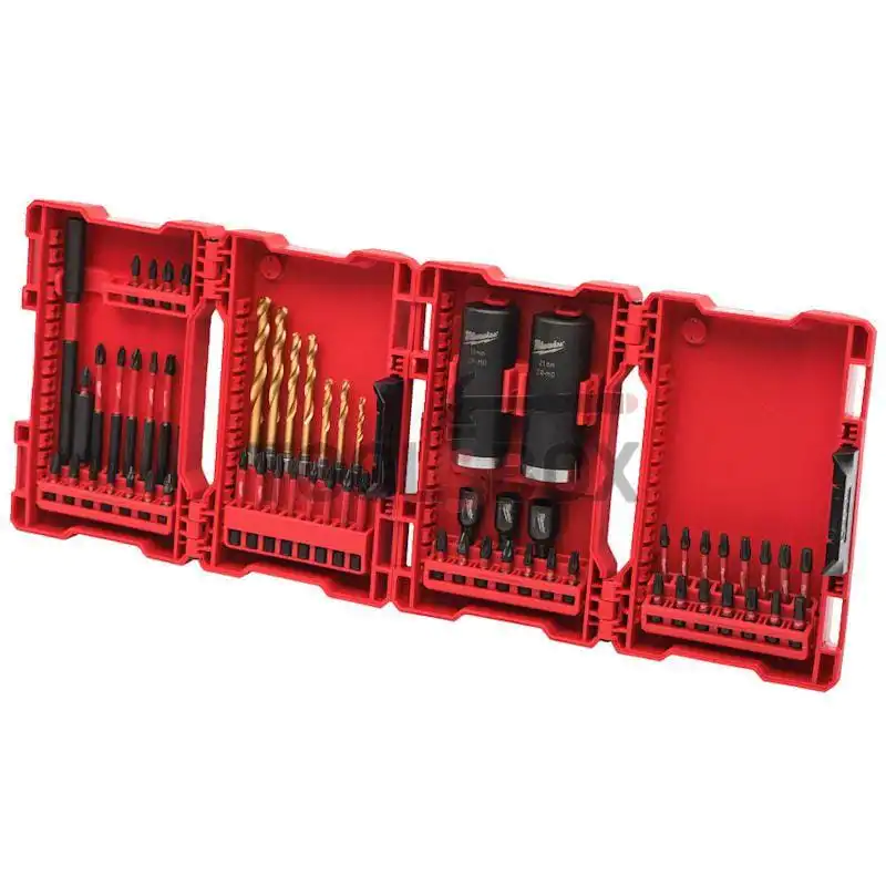 Milwaukee 62 Piece Accessory Set 4932464168 SHOCKWAVE IMPACT DUTY BIT SET CUT FROM PRODUCTION