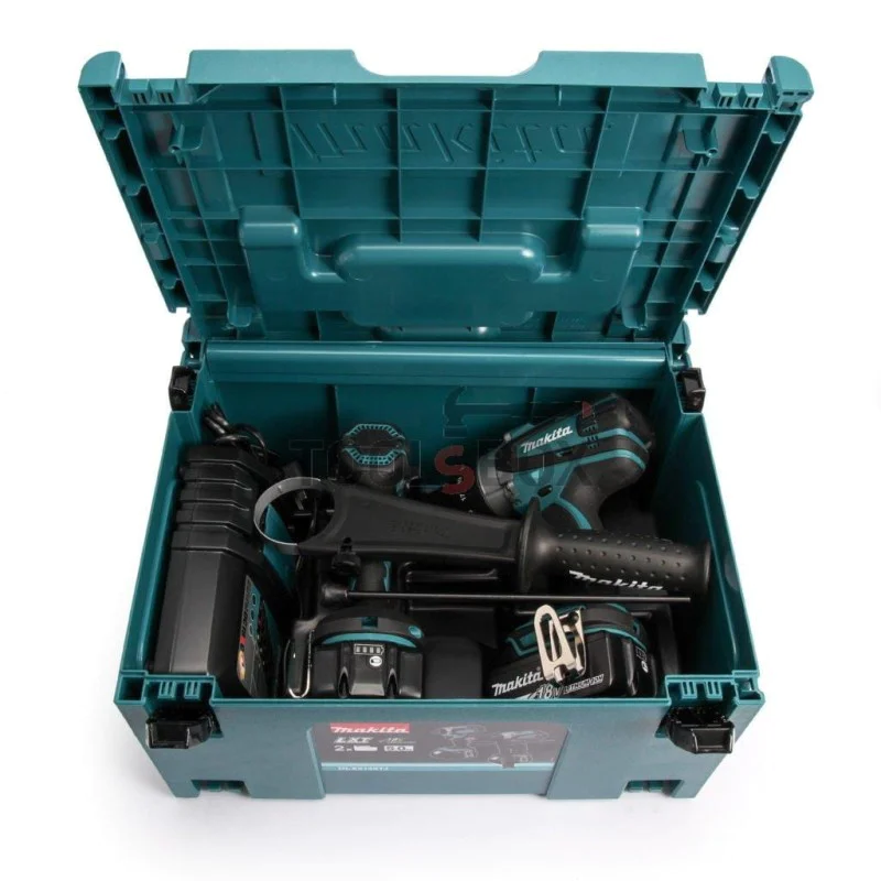 Combination drill and impact driver Makita DLX2145TJ, 18 V kit