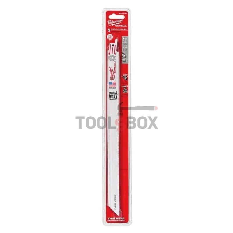 Blades for sabre saw 300x18mm Milwaukee 48005189, 5 pcs.