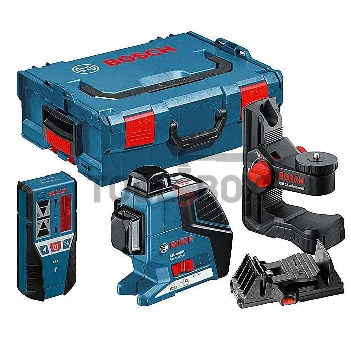 Bosch GLL 3-80 P / 80m linear laser level + receiver