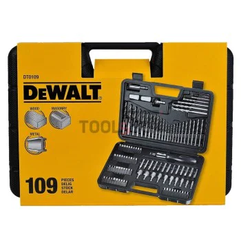 DeWalt DT0109 screwdriver and drill bits set (109 pieces)
