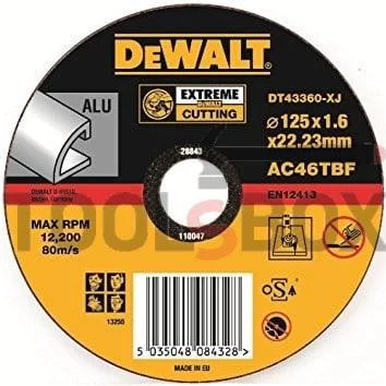 Dewat DT43360 carbide cutting disc for aluminium T1 DR ф125mm / 22.2 / 1.6